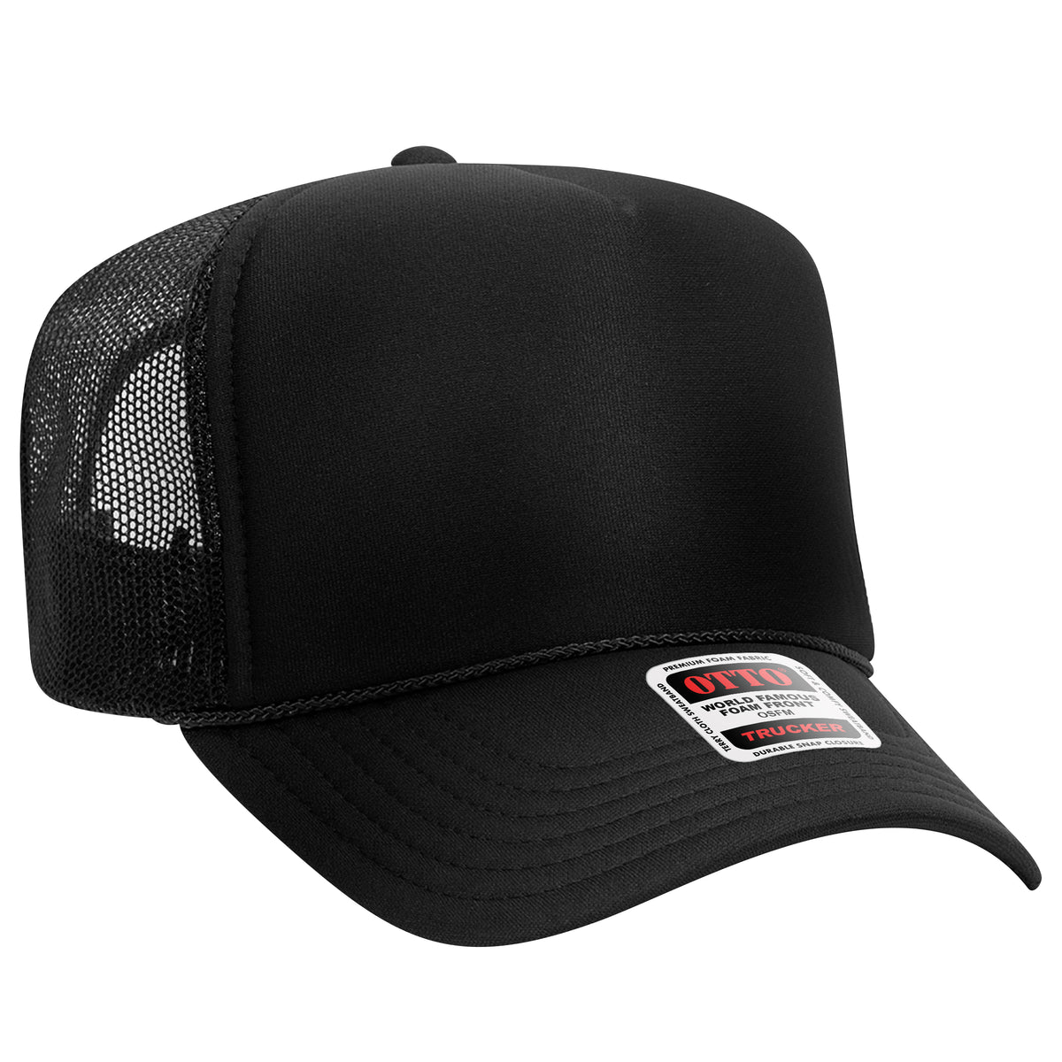 OTTO CAP 39-165 Foam Trucker Hat 5 Panel High Crown Trucker Cap - OSFM - OTTO 39