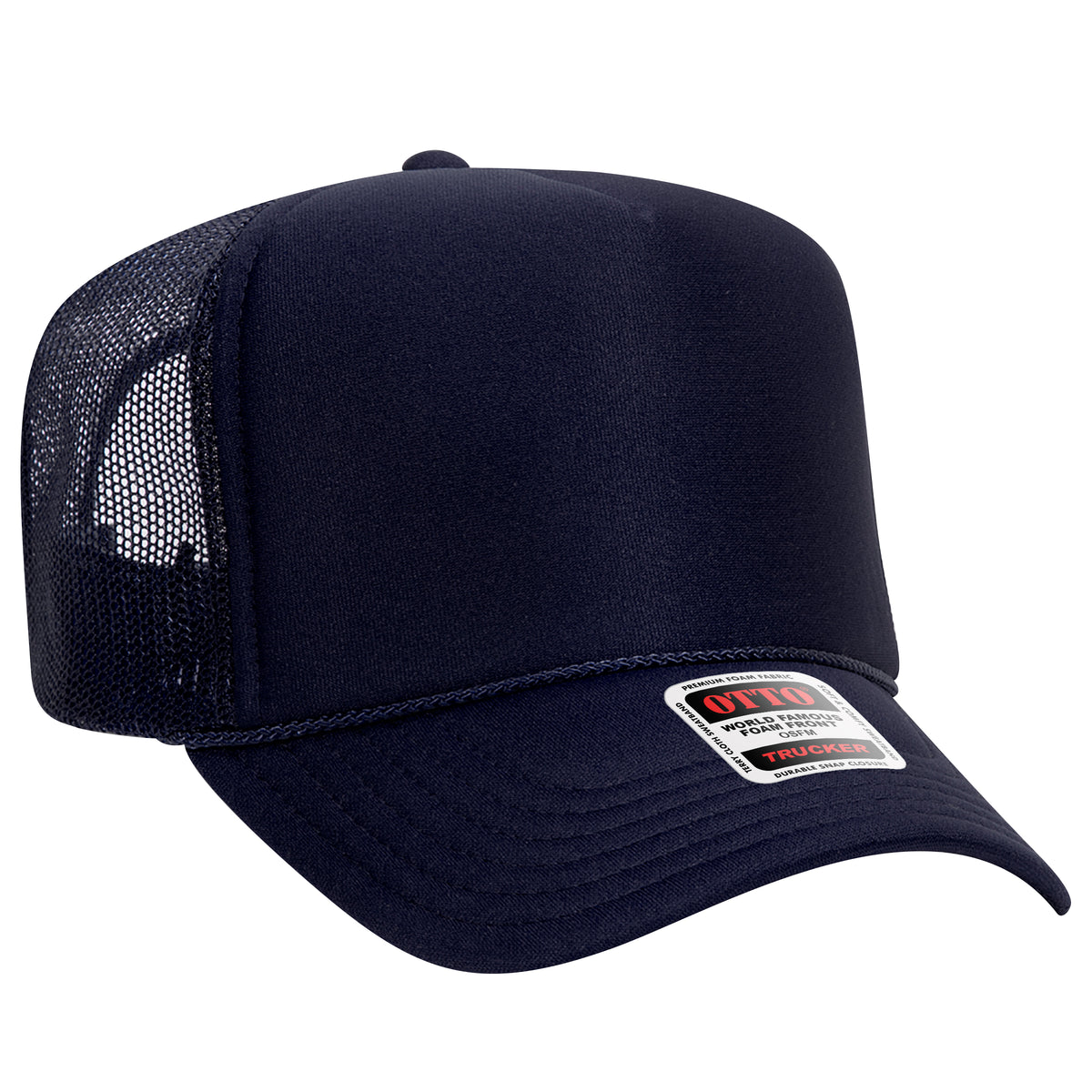 OTTO CAP 39-165 Foam Trucker Hat 5 Panel High Crown Trucker Cap - OSFM - OTTO 39