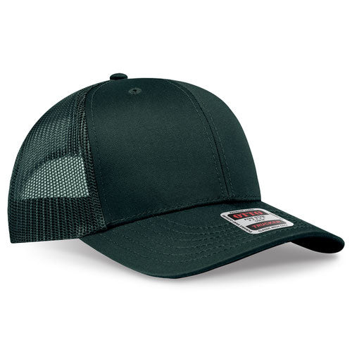 OTTO CAP 112-1 - 6 Panel Mid Profile Mesh Back Trucker Hat