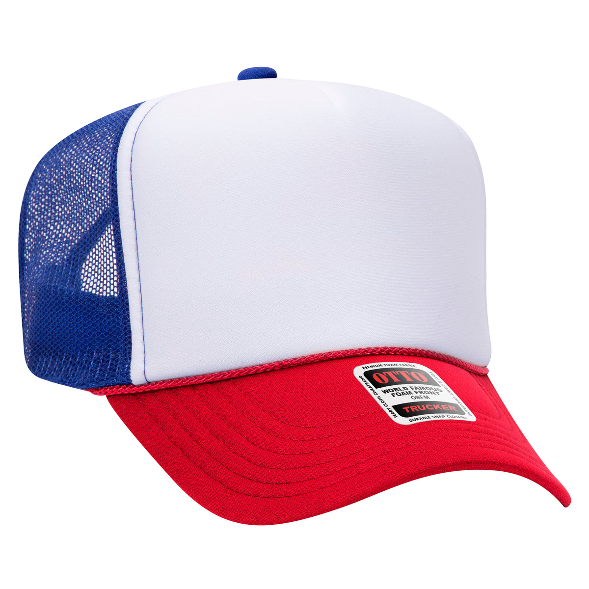 OTTO CAP 39-165 Foam Trucker Hat 5 Panel High Crown Trucker Cap - OSFM - OTTO 39