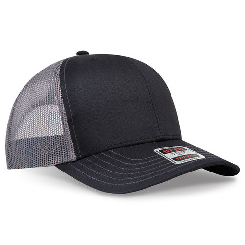 OTTO CAP 112-1 - 6 Panel Mid Profile Mesh Back Trucker Hat