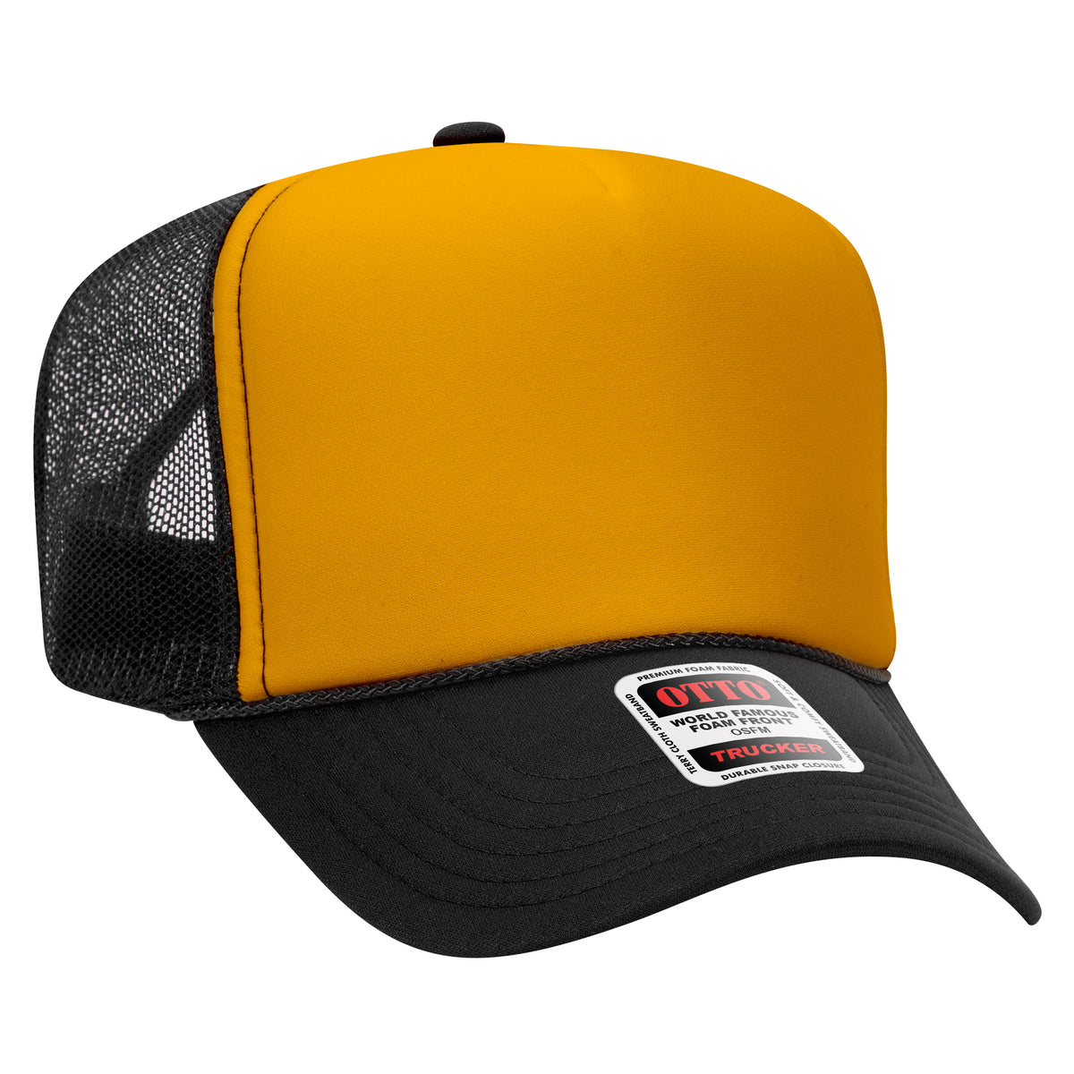 OTTO CAP 39-165 Foam Trucker Hat 5 Panel High Crown Trucker Cap - OSFM - OTTO 39