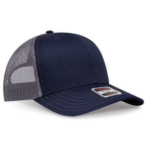 OTTO CAP 112-1 - 6 Panel Mid Profile Mesh Back Trucker Hat