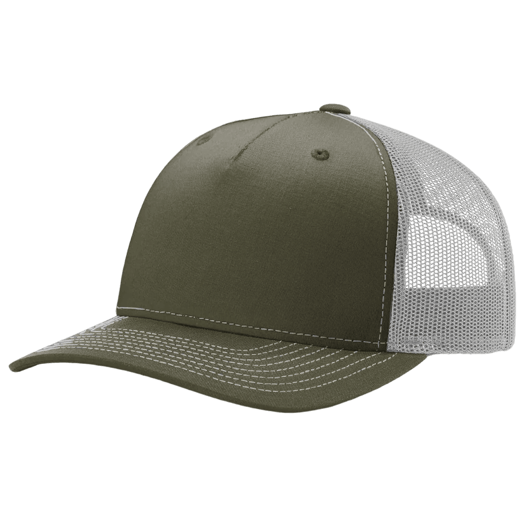 Richardson 112FP Trucker Hat Five Panel Cap Adjustable Split Hat Snapback Cap