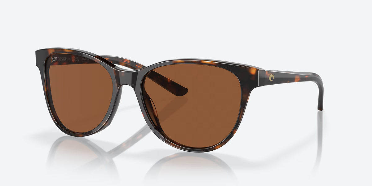 Costa Del Mar Catherine Women’s Polarized Sunglasses – Bio-Acetate Cat-Eye Frame for On and Off Water Adventures - 580G