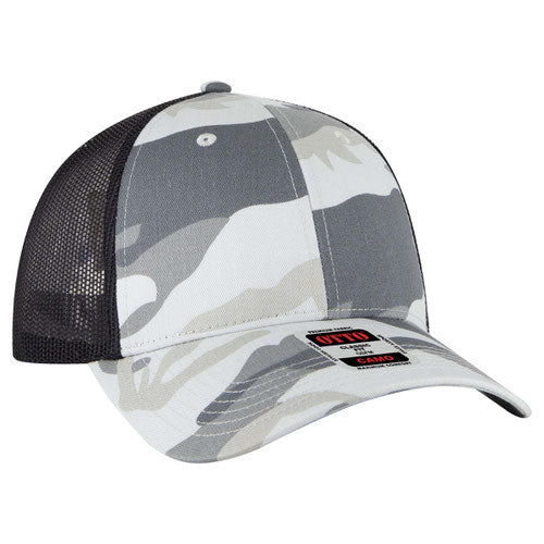 OTTO CAP® 105-1247 - Camouflage 6 Panel Low Profile Mesh Back Trucker Hat