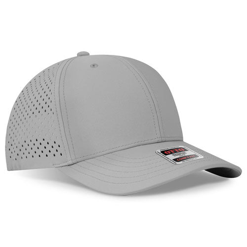 OTTO CAP® 110-1 - 6 Panel Mid Profile Perforated Performance Cap – Breathable Adjustable Baseball Hat