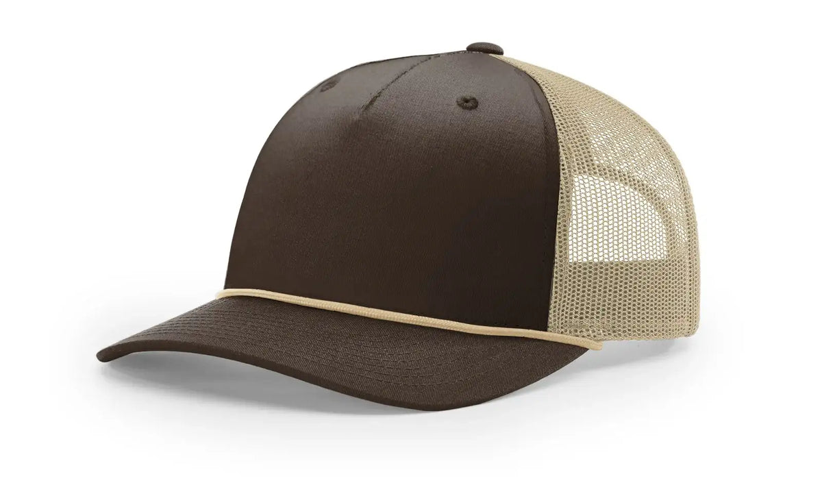 Richardson 112FPR Five-Panel Rope Trucker Hat – Structured Mesh-Back Snapback Cap