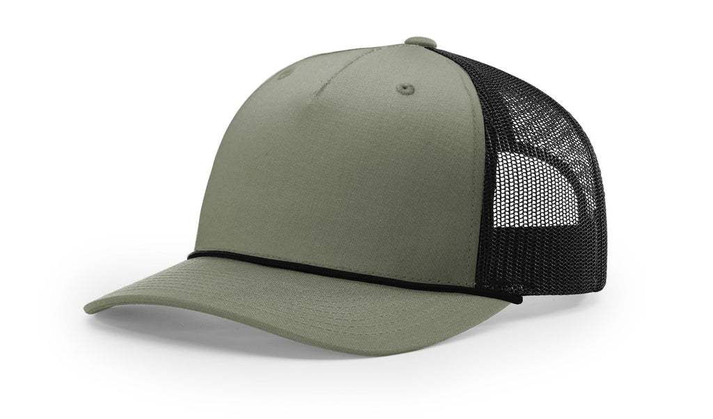 Richardson 112FPR Five-Panel Rope Trucker Hat – Structured Mesh-Back Snapback Cap