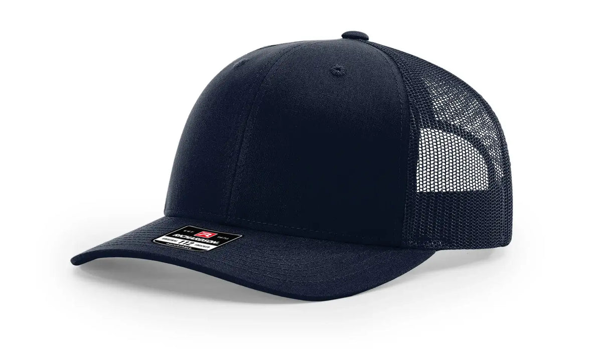 Richardson 112 Trucker Hat Ball Cap Meshback Hat Snapback Cap Trucker Cap - OSFM