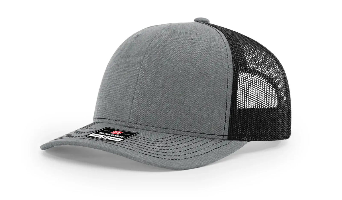 Richardson 112 Trucker Hat Ball Cap Meshback Hat Snapback Cap Trucker Cap - OSFM