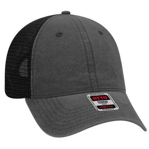 OTTO CAP® 121-1202 - OTTO COMFY FIT® 6 Panel Low Profile Mesh Back Trucker Hat