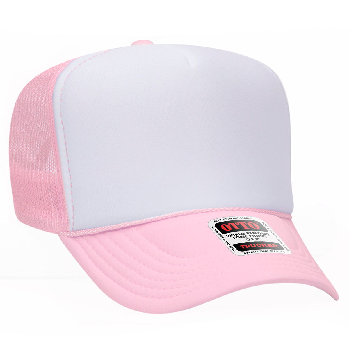 OTTO CAP 39-165 Foam Trucker Hat 5 Panel High Crown Trucker Cap - OSFM - OTTO 39