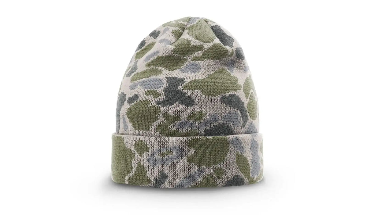 Richardson 126 Duck Camo Beanie – Double-Layer Knit