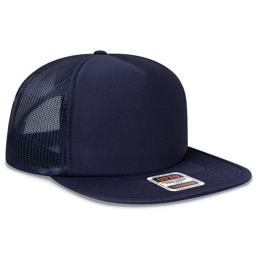 OTTO CAP® 132-1037 - OTTO SNAP 5 Panel High Crown Mesh Back Trucker Snapback Hat