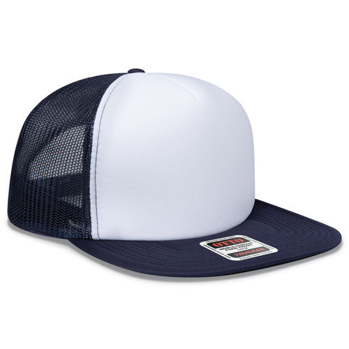 OTTO CAP® 132-1037 - OTTO SNAP 5 Panel High Crown Mesh Back Trucker Snapback Hat