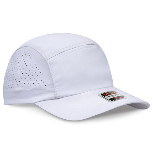 OTTO CAP® 133-1 - 5 Panel Running Hat w/ Elastic Soft Visor OSFM