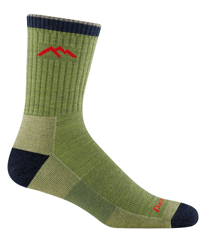 Darn Tough 1466 Hiker Micro Crew Midweight Socks - Men's - Durable Merino Wool, Moisture-Wicking, Arch Support for Thru-Hiking