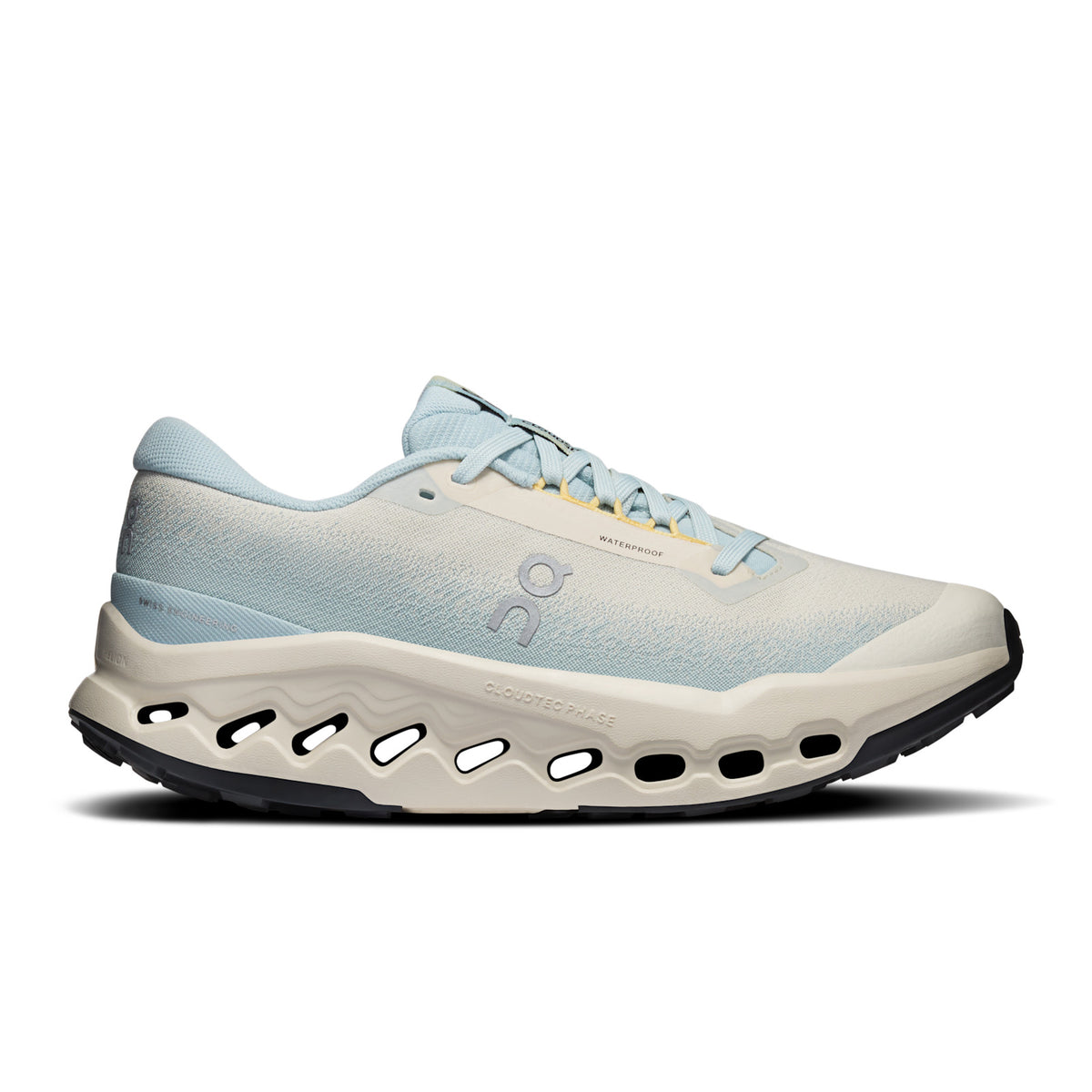 On Cloudsurfer Trail 2 WP Women's running shoe in Grain / Brook
