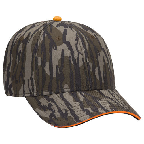 OTTO CAP® 171-1294 - Mossy Oak Camouflage Sandwich Visor 6 Panel Low Profile Baseball Cap
