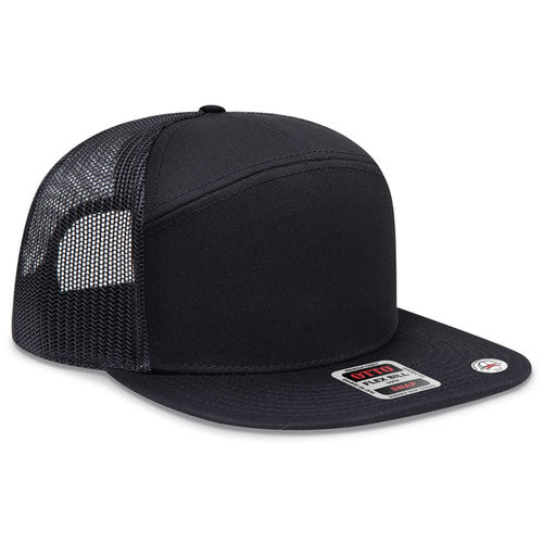 OTTO CAP® 172-1298 - OTTO SNAP 7 Panel Pro Style Mesh Back Trucker Snapback Hat