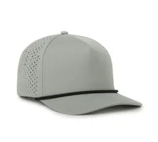 Outdoor Cap AR‑200 - High‑Crown Structured Anyrope Perforated 5‑Panel Cap with Flat Visor and Interchangeable Cords