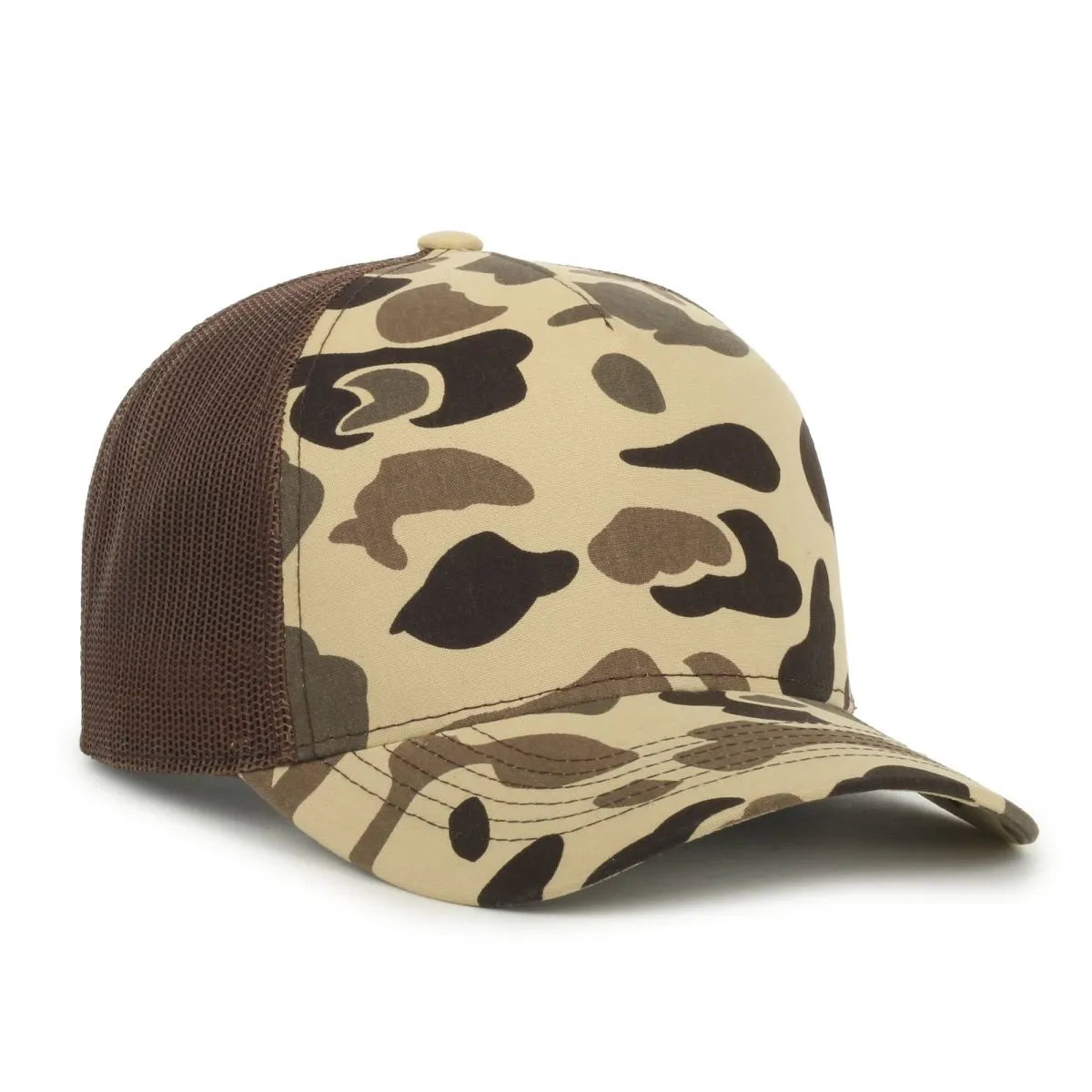 Outdoor Cap GC101 5-Panel Camo Mesh Back Hat – Structured Pro Round Crown Cap