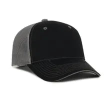 Outdoor Cap GWT‑101M – Mid‑to‑Low Crown Structured Garment‑Washed Mesh‑Back Cap