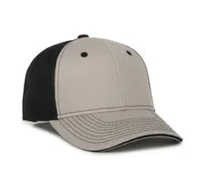 Outdoor Cap GWT‑101M – Mid‑to‑Low Crown Structured Garment‑Washed Mesh‑Back Cap