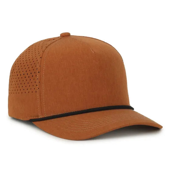 Outdoor Cap 551PF Performance Trucker Cap – High Crown Structured Hat with UPF 50+, Perforated Back Panels & Moisture-Wicking Sweatband