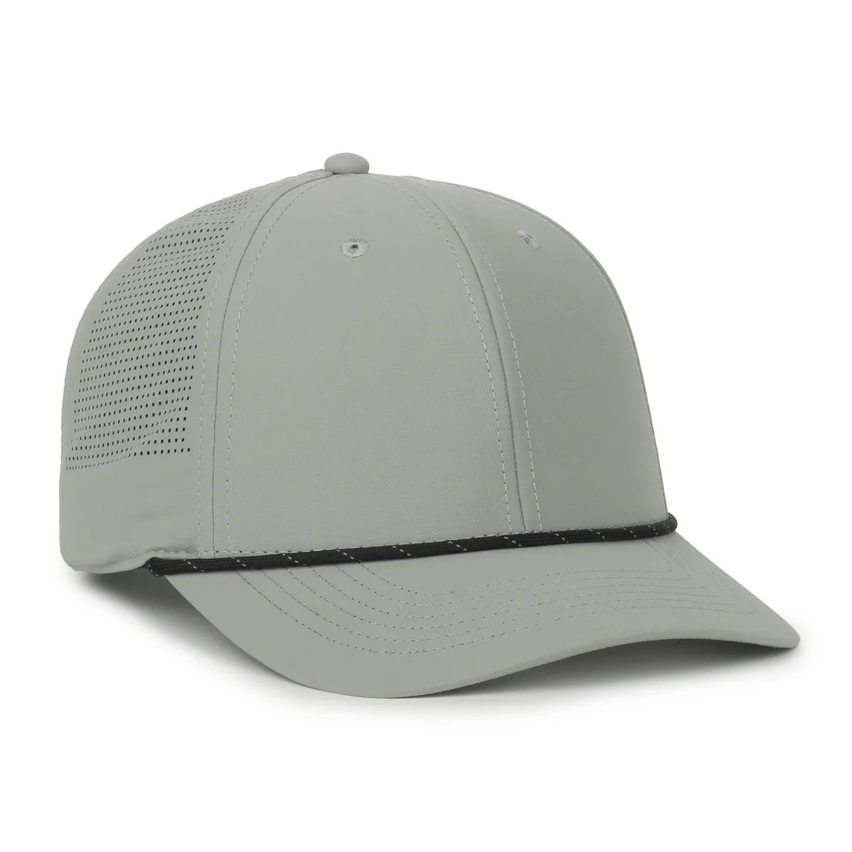 Outdoor Cap 660 Perforated Performance Polyester Cap w/Cord – Pro Mid Crown, Structured with Pre-Curved Visor