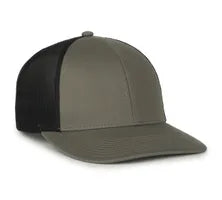 Outdoor Cap OC770L – Pro‑Round High‑Profile Structured Mesh‑Back Cap with Slight Pre‑Curved Visor