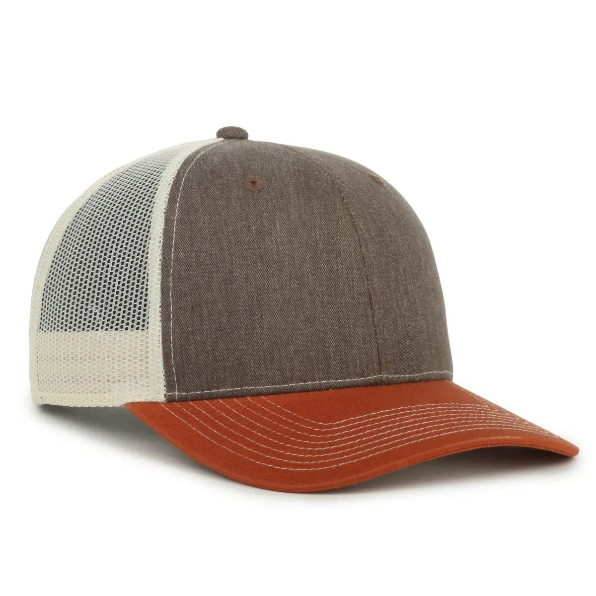 Outdoor Cap OC771 Premium Modern Trucker Cap – Pro Round Crown, Mesh Back, Structured Fit, Adjustable Snapback