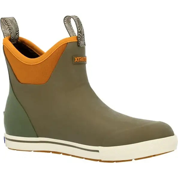 Xtratuf Camp Collection Ankle Deck Boot – Men’s Fleece Lined Waterproof Boots