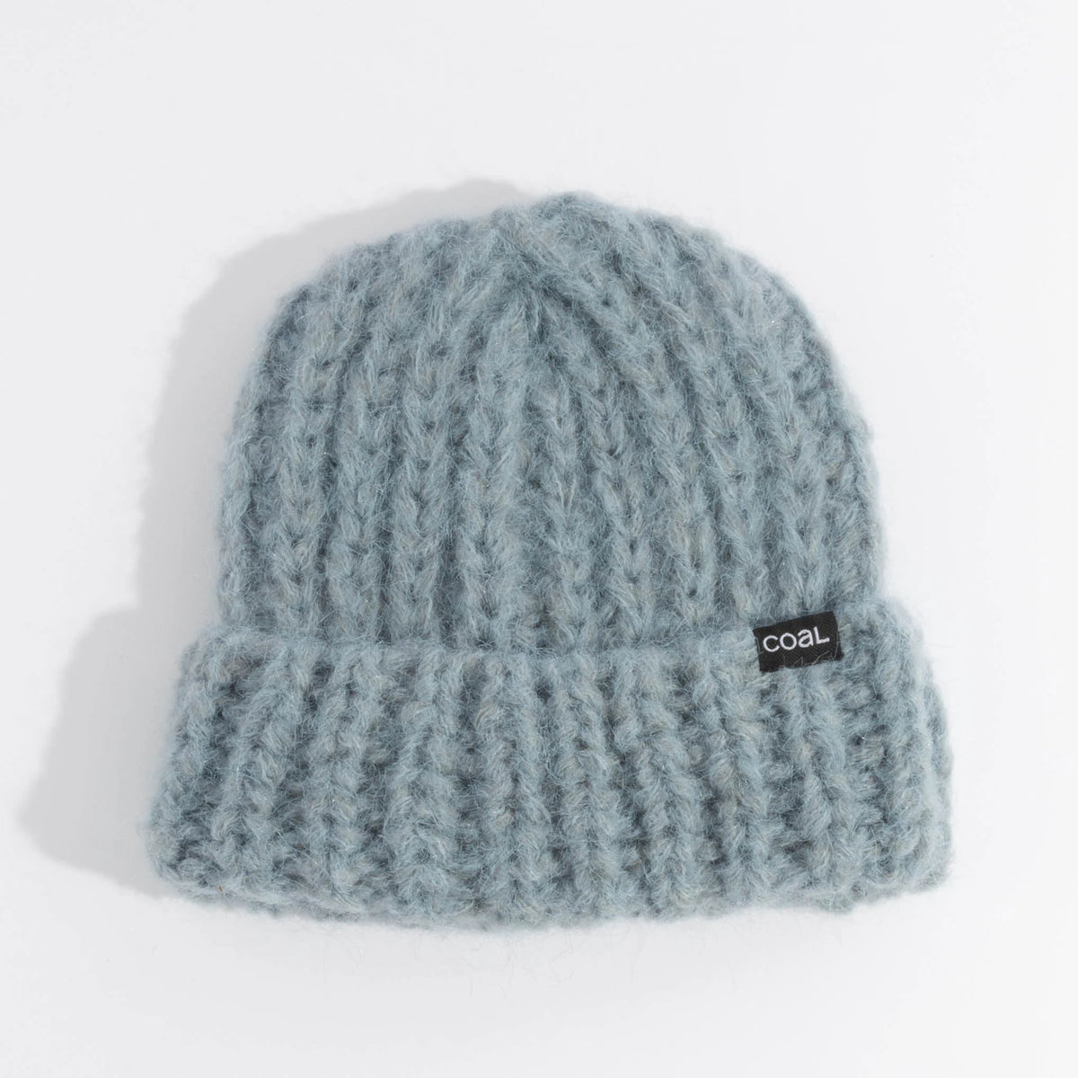 Coal Ivy Beanie – Hand-Crocheted Cable Knit with Thick Cuff