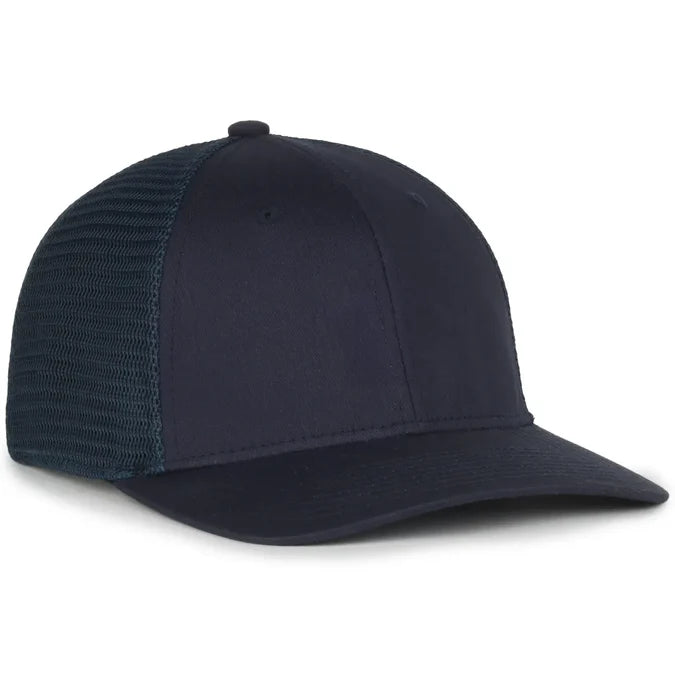Outdoor Cap FLX672M ProFlex Stretch Mesh Cap – Structured Pro Round Crown, Premium Cotton Twill, Adjustable Sweatband