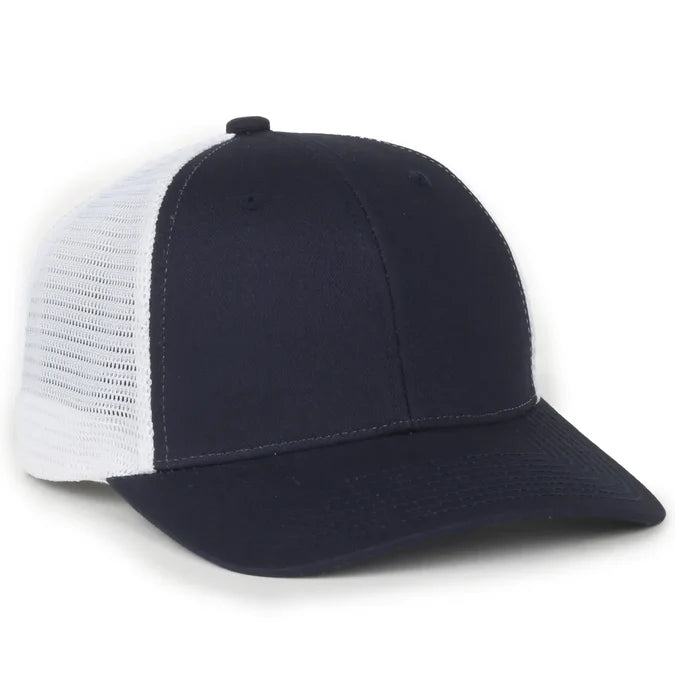Outdoor Cap FLX672M ProFlex Stretch Mesh Cap – Structured Pro Round Crown, Premium Cotton Twill, Adjustable Sweatband