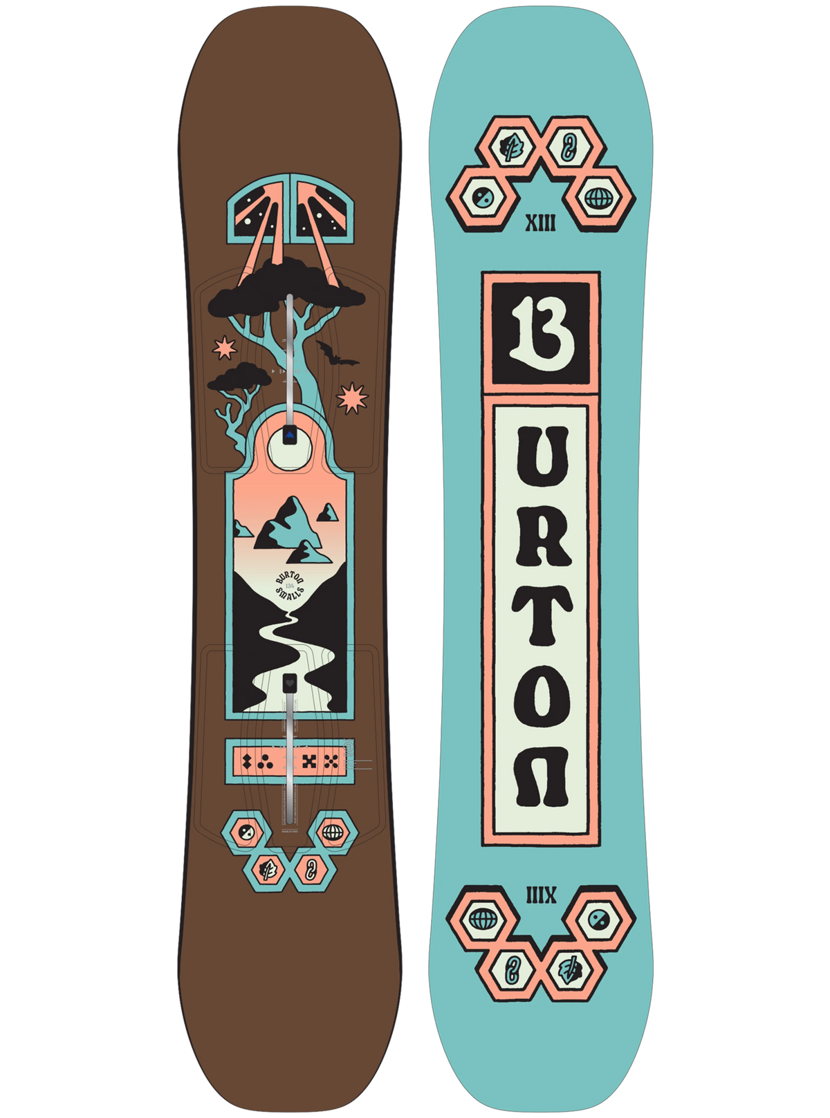 Burton Smalls Snowboard 2027 Kids' - Brown/Blue