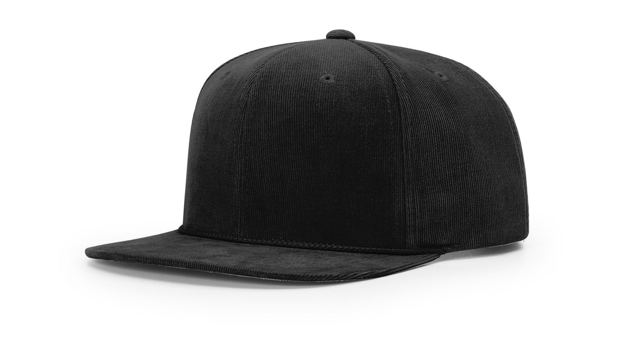 Richardson 253 Cotton Corduroy Snapback Hat – UPF 50+ Rope-Bill Cap OSFM