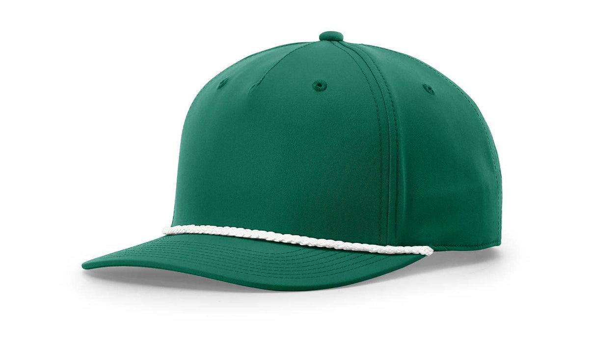 Richardson 258 Snapback Rope Hat Five Panel Classic Rope Cap Performance Polyester