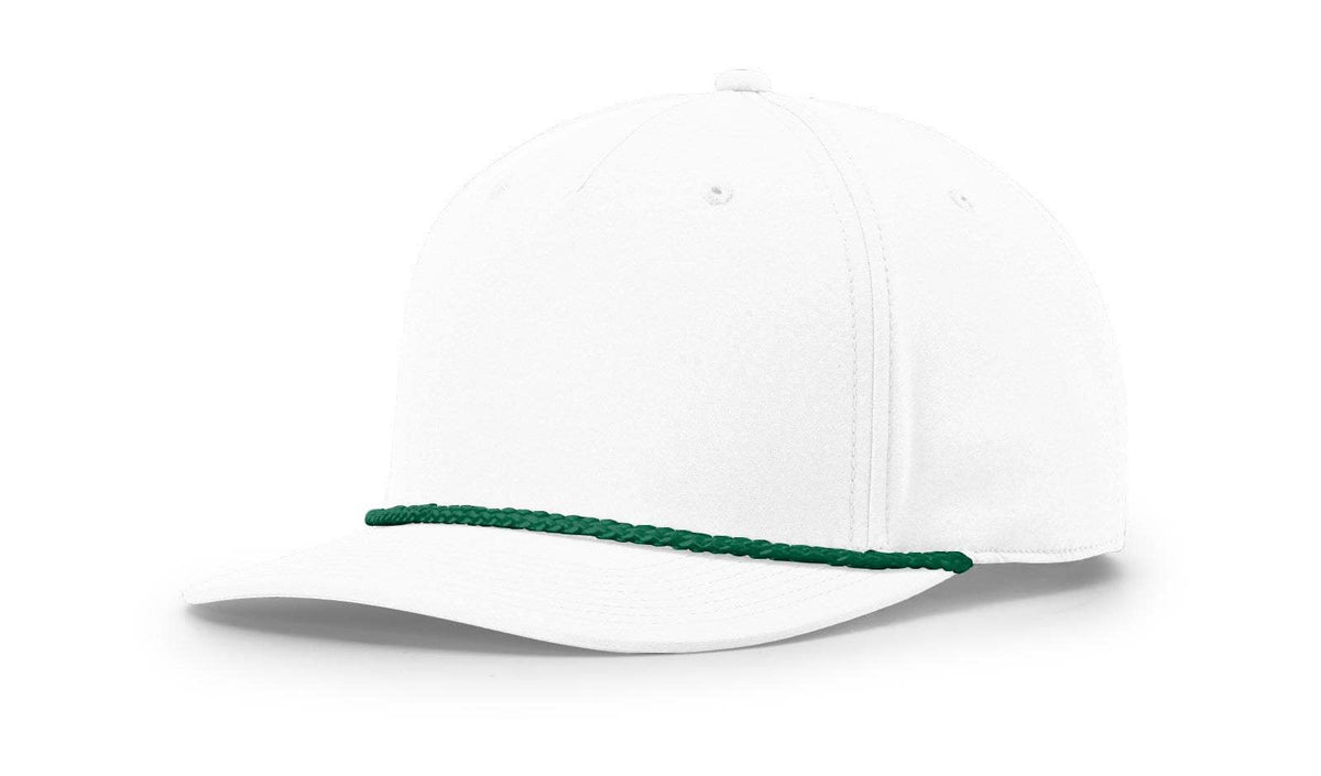 Richardson 258 Snapback Rope Hat Five Panel Classic Rope Cap Performance Polyester