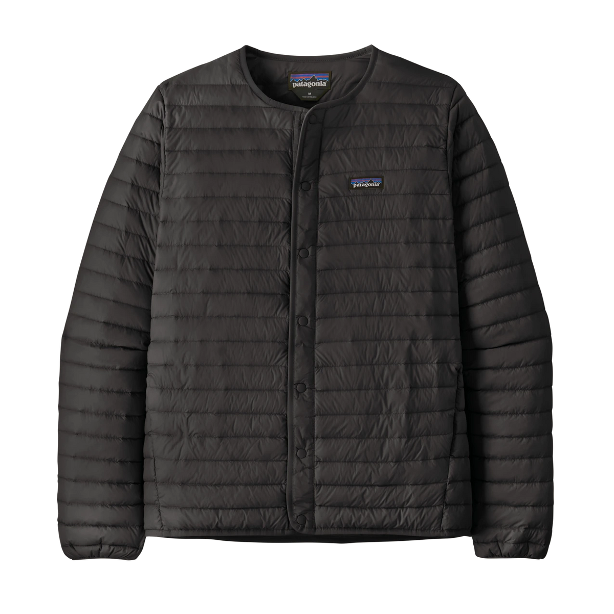 Patagonia Lightweight Down Sweater Cardigan - BLACK