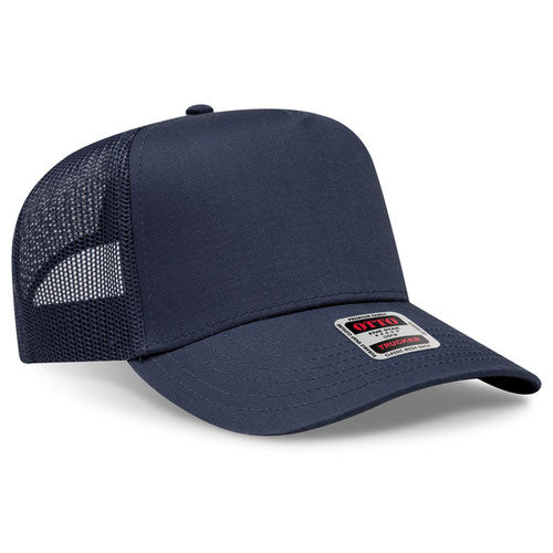 OTTO CAP 32-285 - 5 Panel Mid Profile Mesh Back Trucker Hat