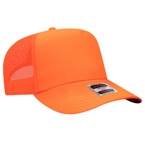OTTO CAP 32-285 - 5 Panel Mid Profile Mesh Back Trucker Hat