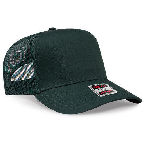 OTTO CAP 32-285 - 5 Panel Mid Profile Mesh Back Trucker Hat