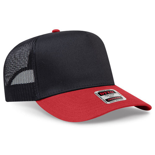 OTTO CAP 32-285 - 5 Panel Mid Profile Mesh Back Trucker Hat