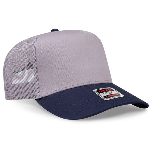 OTTO CAP 32-285 - 5 Panel Mid Profile Mesh Back Trucker Hat