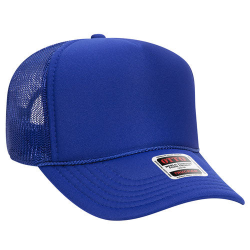 OTTO CAP 32-467 - 5 Panel Mid Profile Mesh Back Trucker Hat
