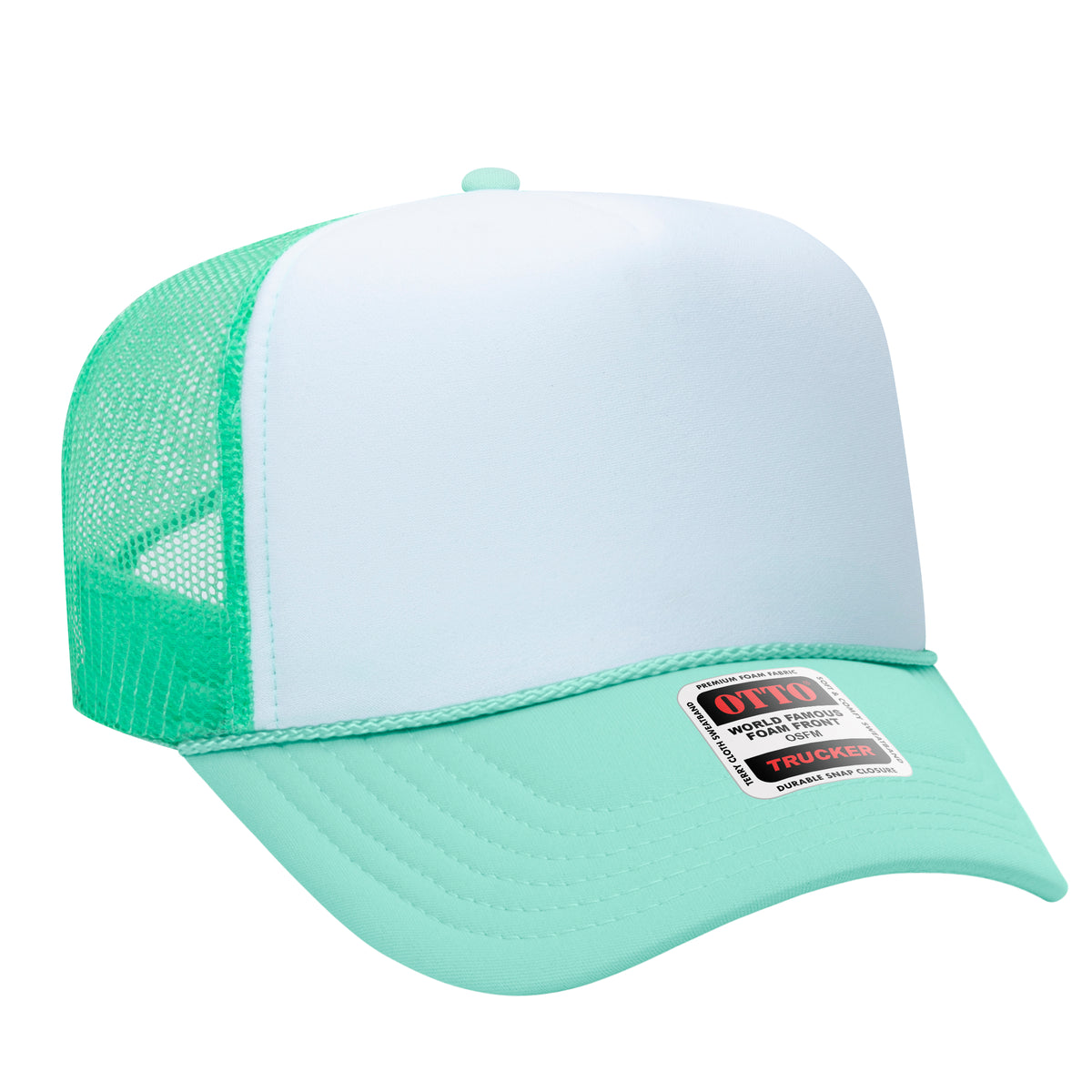 OTTO CAP 39-165 Foam Trucker Hat 5 Panel High Crown Trucker Cap - OSFM - OTTO 39