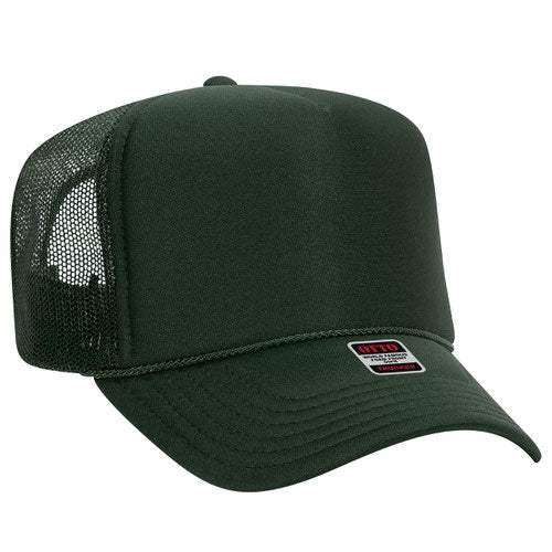 OTTO CAP 39-165 Foam Trucker Hat 5 Panel High Crown Trucker Cap - OSFM - OTTO 39